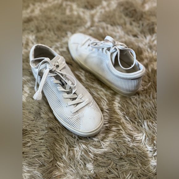 Rothy’s The Lace Up Sneakers Bright White size 8 - Picture 2 of 10